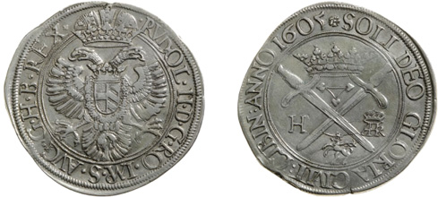 00404p00.Kaiser Rudolf II.Taler 1605.Cibinii (Hermannstadt).Licitatio 18000 EUR.jpg