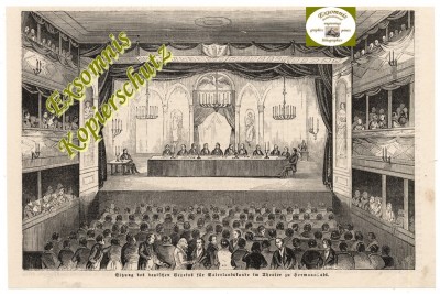 Hermannstadt. 1844. Stadtheater.Hochmeister-Theater.Sitzung des deutschen Vereins fuer Vaterlandskunde.jpg