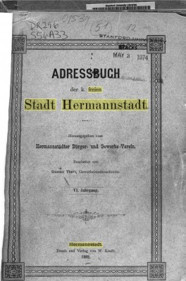 Adressbuch der koeniglichen freien Stadt Hermannstad.VI Jahrg.Drotleff.Hermannstadt 1892.jpg