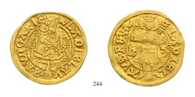1499.Goldgulden Ungarn.3.44 Gr.WLADISLAV-SRVNGARI. Hermannstadt.Hund.Nicolaus Proll.jpg