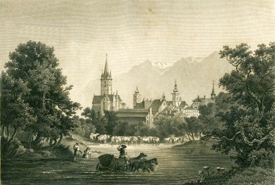 Hermannstadt.Ansicht von Westsuedwesten.Lith.von Ludwig Rohbock.1864.2.jpg