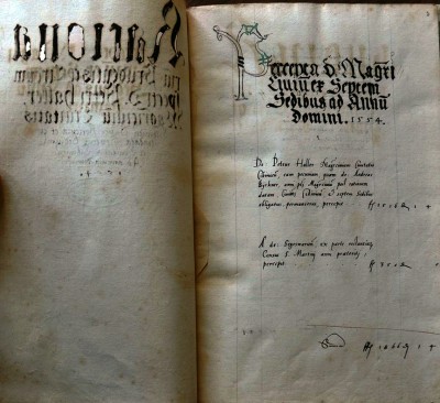 Hermannstadt.Percepta d. Magstrj Ciuium et Septem Sedibus ad Annum Domini 1554.Do. Petrus Haller.bearbeitet.jpg