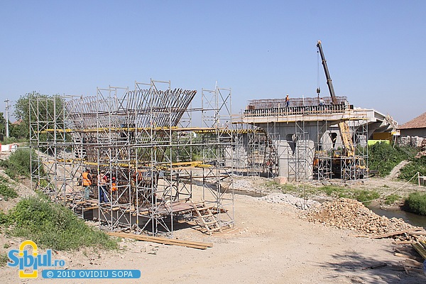 Iunie 2010 / Centura Sibiului: Pod peste Cibin in Gusterita
