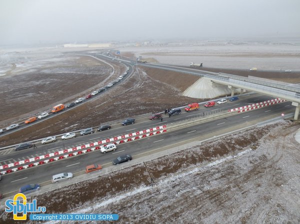 Inaugurare Autostrada A1 Orastie - Sibiu, Nod rutier Sura Mica